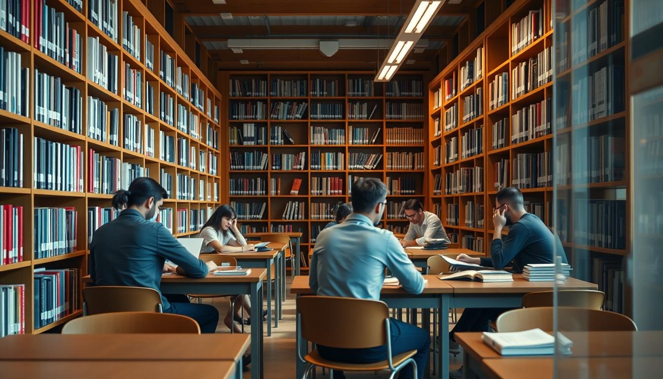 Students working in research laboratory