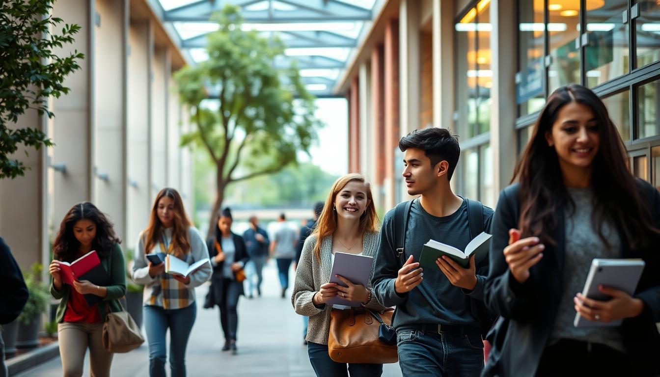 Structured study materials and learning resources on a desk